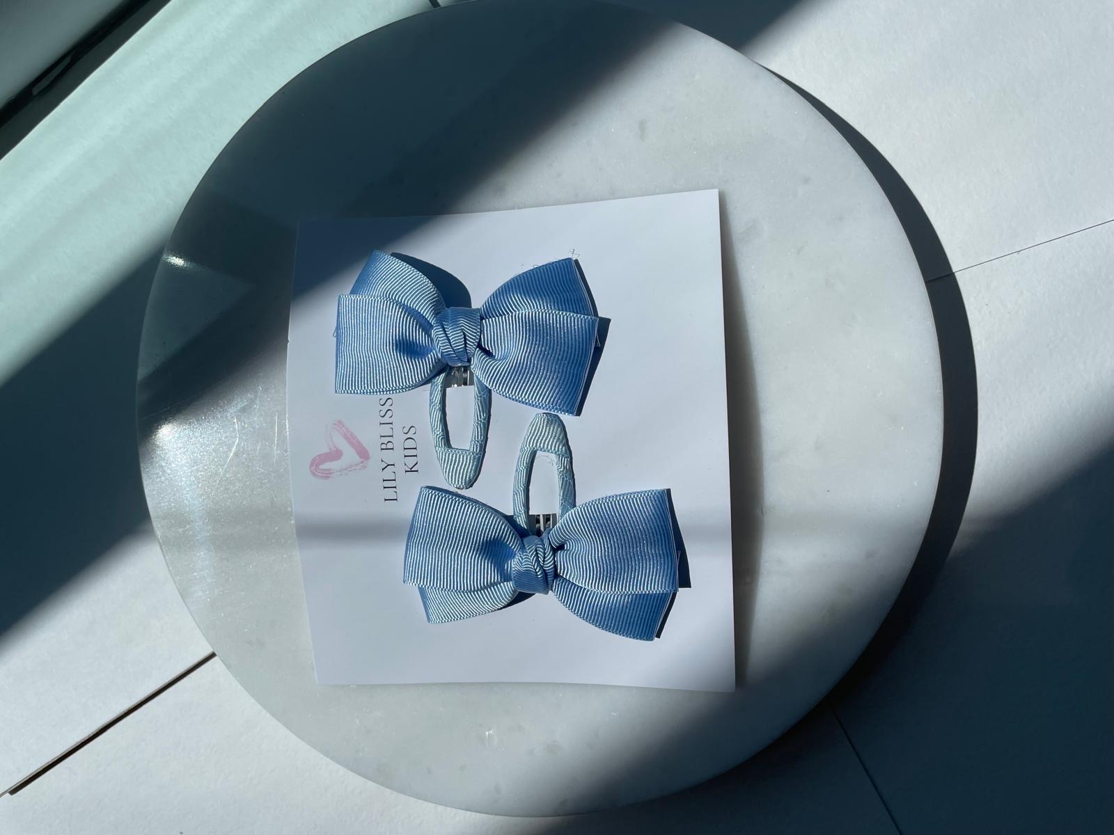 Lily Blue Bow 2’li Klips